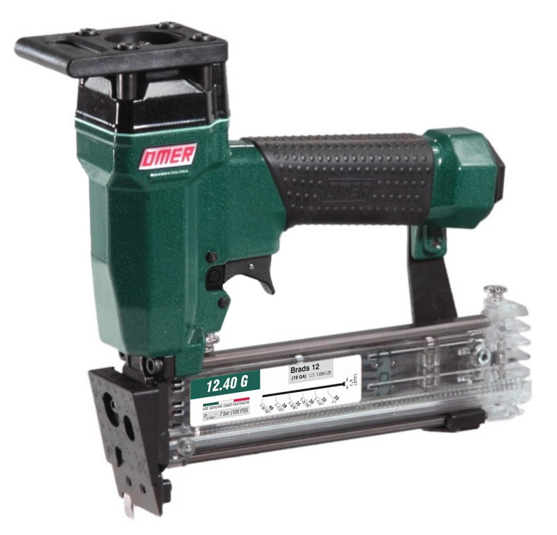Omer 12.40G 18 Gauge Pneumatic Glazing Nailer