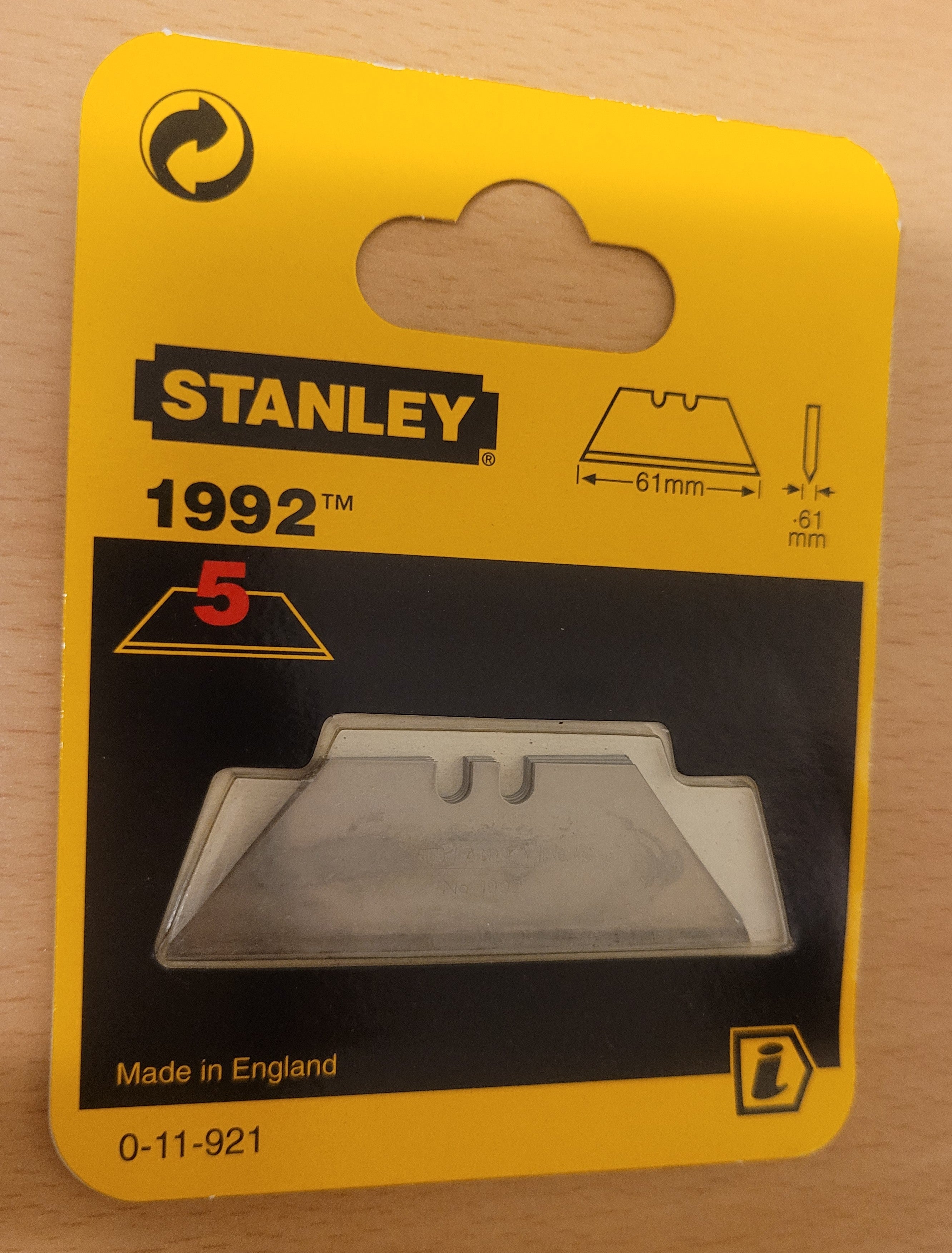 Stanley Blades Pack Of 5 0 11 921 Solent Products stanley-blades-pack-of-5-0-11-921-solent-products
