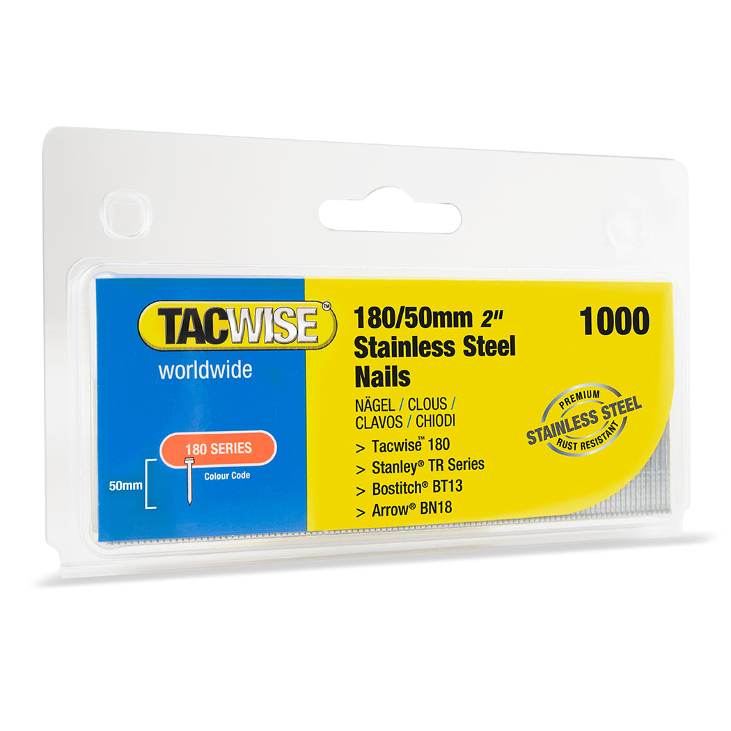 18 Gauge Stainless Steel Brads 15mm-50mm (1,000)