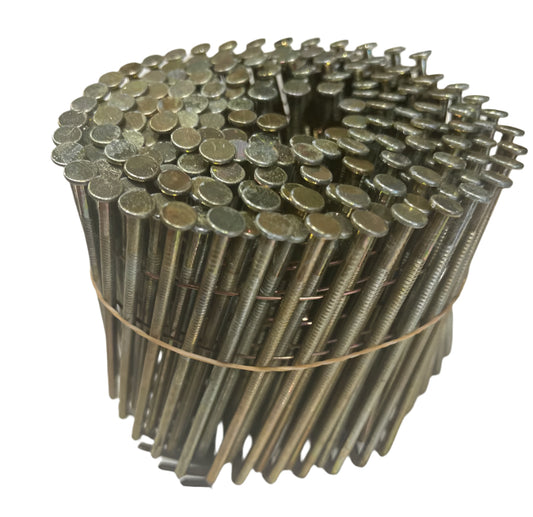 3.1 x 90mm Galvanised Ring Coil Nails