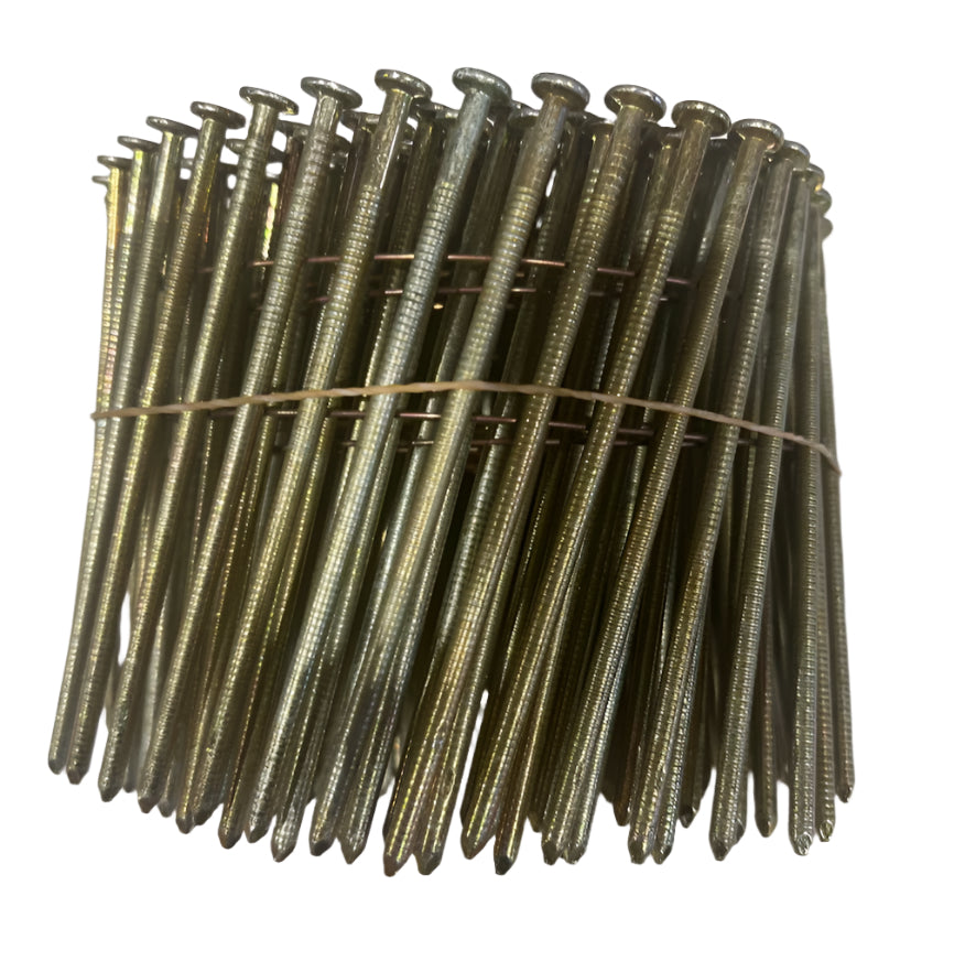 3.1 x 90mm Galvanised Ring Coil Nails