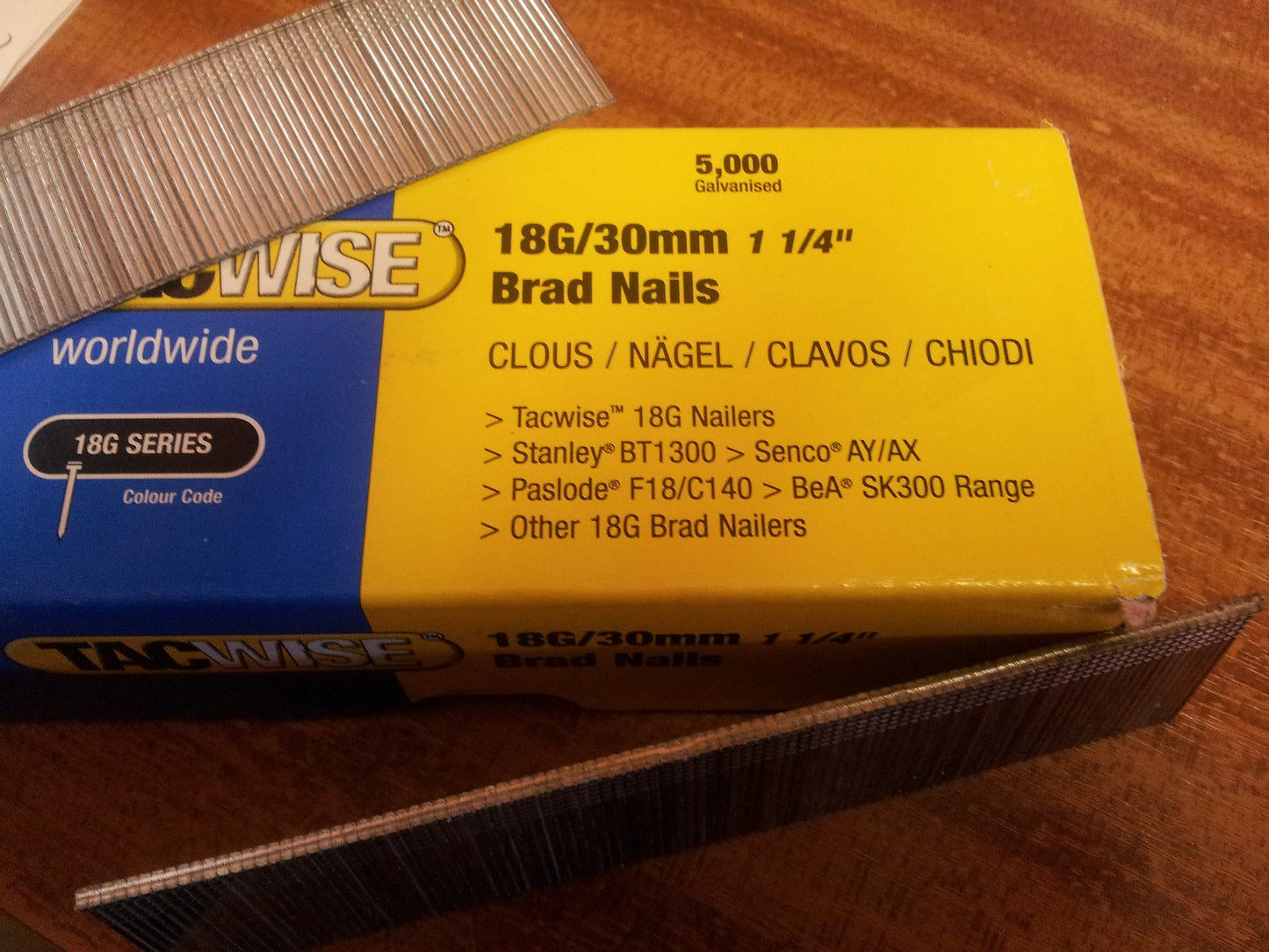 18 Gauge Galvanised Brads 13mm - 50mm