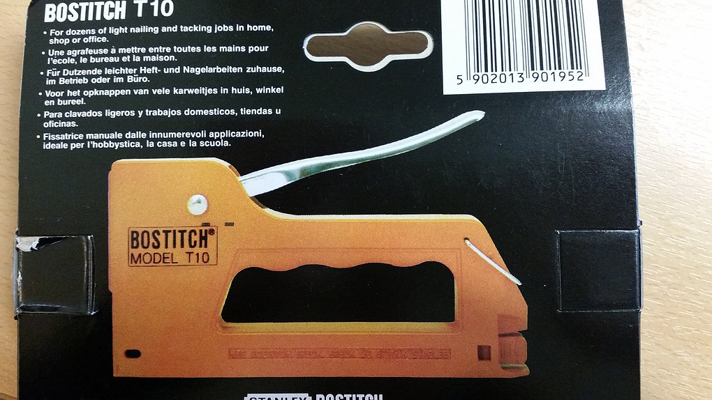 Bostitch T10 Hand Tacker/Stapler