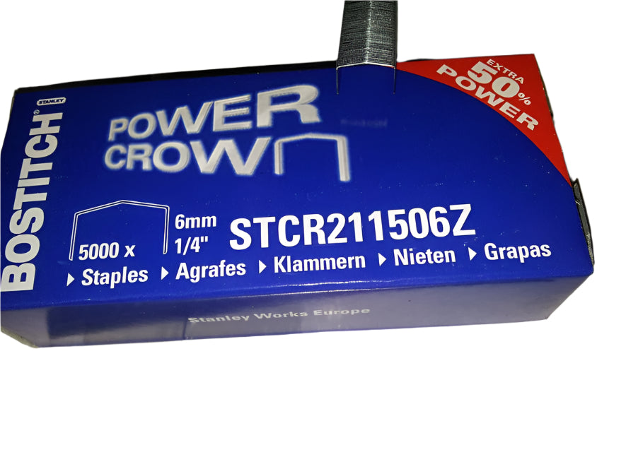 Bostitch STCR2115 Staples to fit B8 Staplers. 6mm & 10mm