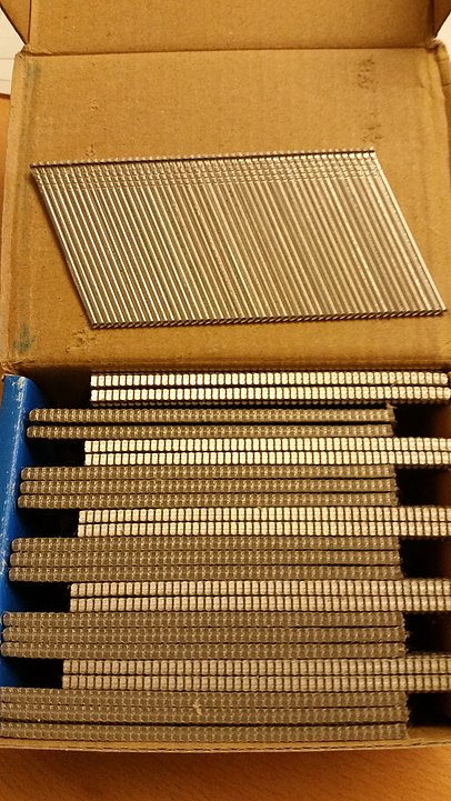 1000-Pack 16 Gauge Angled Finish Nails - 304 Stainless Steel 20-Degree Nails In 4 Sizes For Finish Nailers