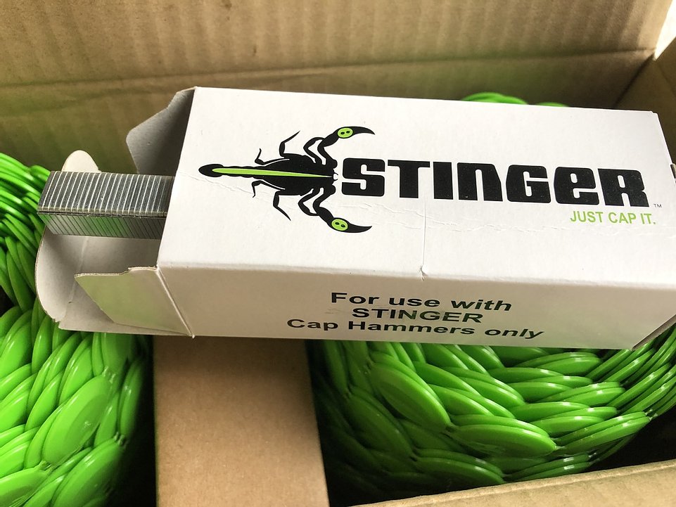 Plastic Caps with Staples for Stinger CH38 & CH38A