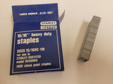 Load image into Gallery viewer, Stanley Bostitch 15/16&quot; 24mm Staples. SB35 15/16HC-1M
