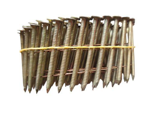 2.8 x 50mm Flat Wound 15 Degree Galvanised Ring 15 Degree