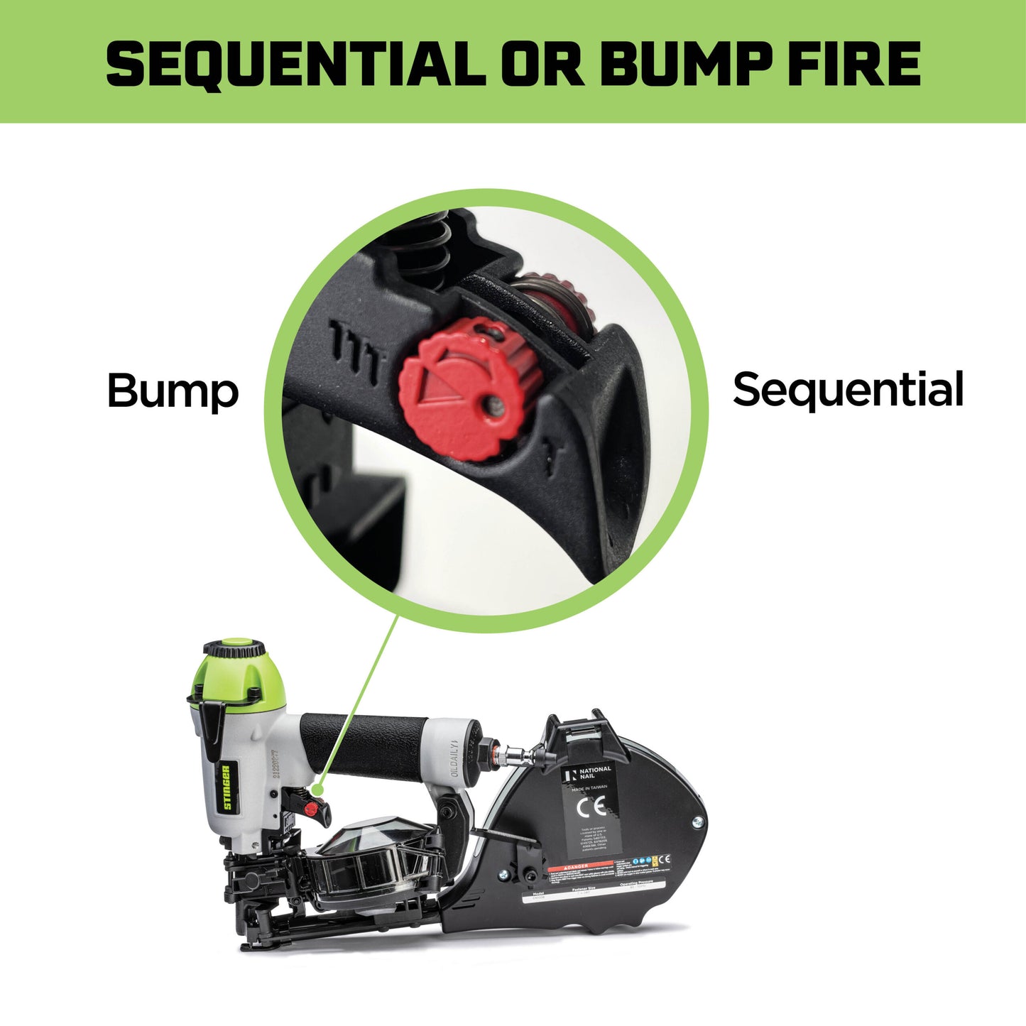 Stinger CN100B Pneumatic Cap Nailer
