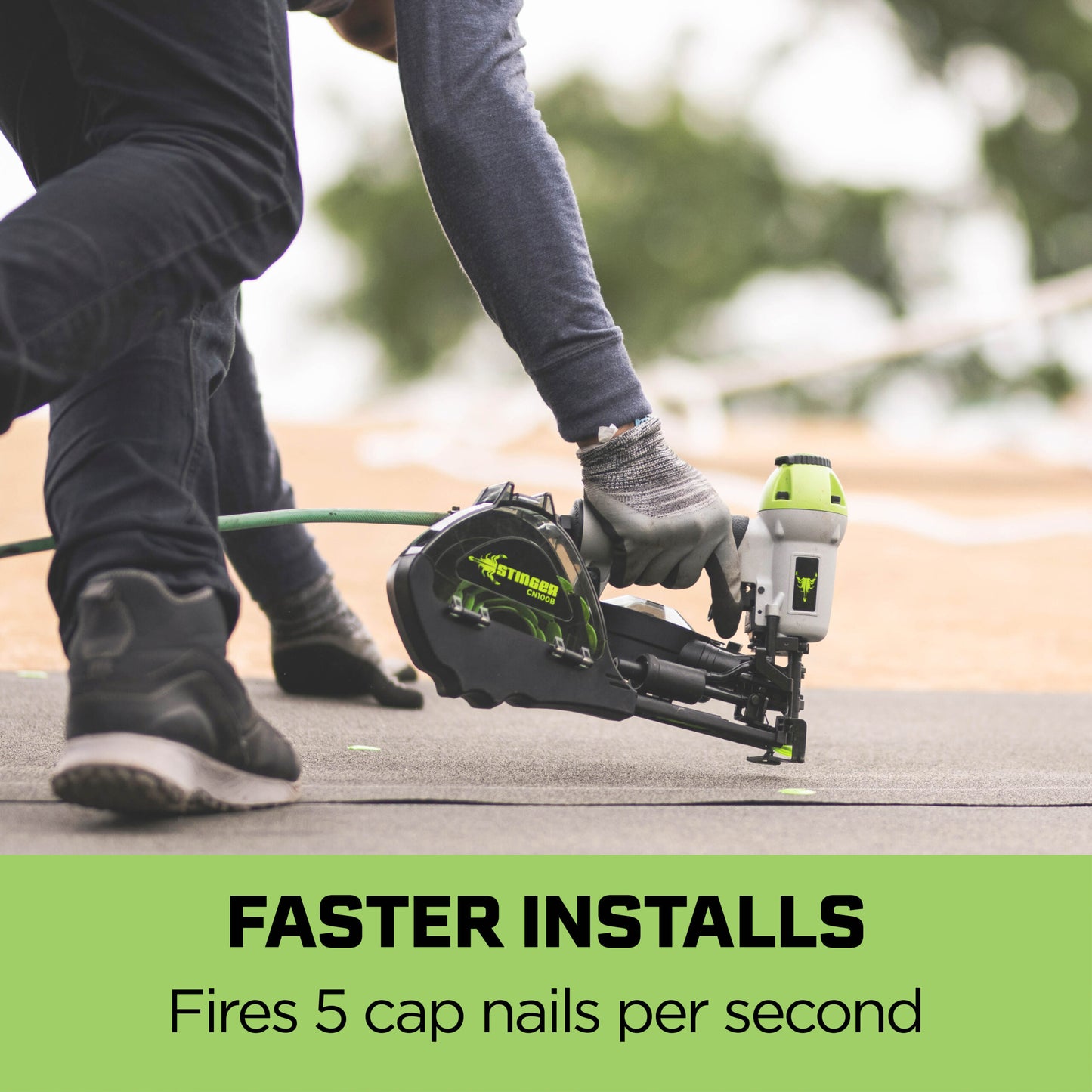Stinger CN100B Pneumatic Cap Nailer