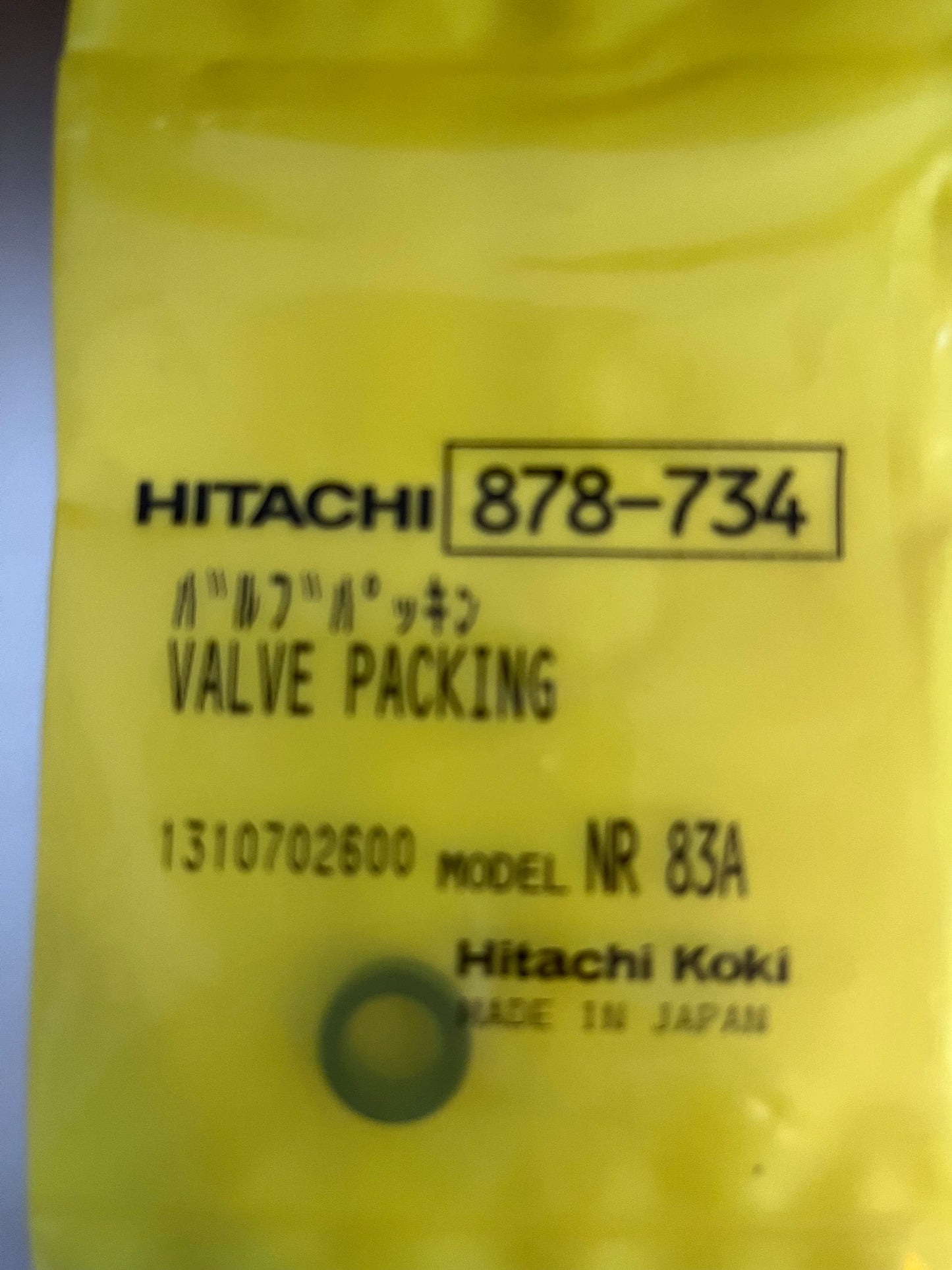Hitachi 878-734 Valve Packing for NR 83A