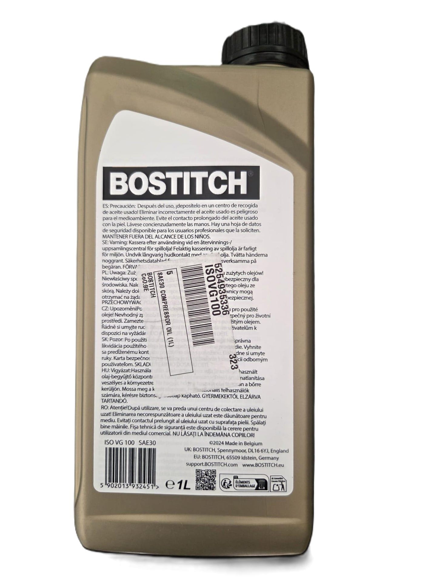 Bostitch ISOVG100 Compressor Oil