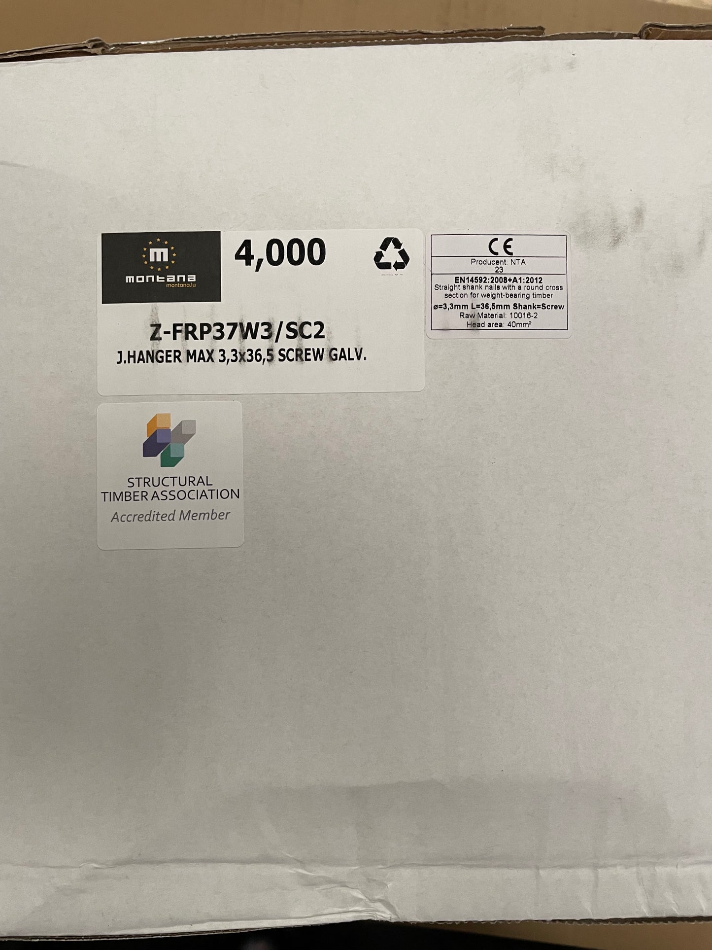 Montana Joist Hanger Coil Nails - 3.3 x 37mm