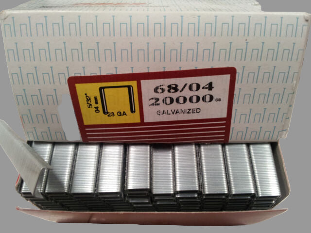 Omer 68 Series Galvanised Staples, 4mm-14mm