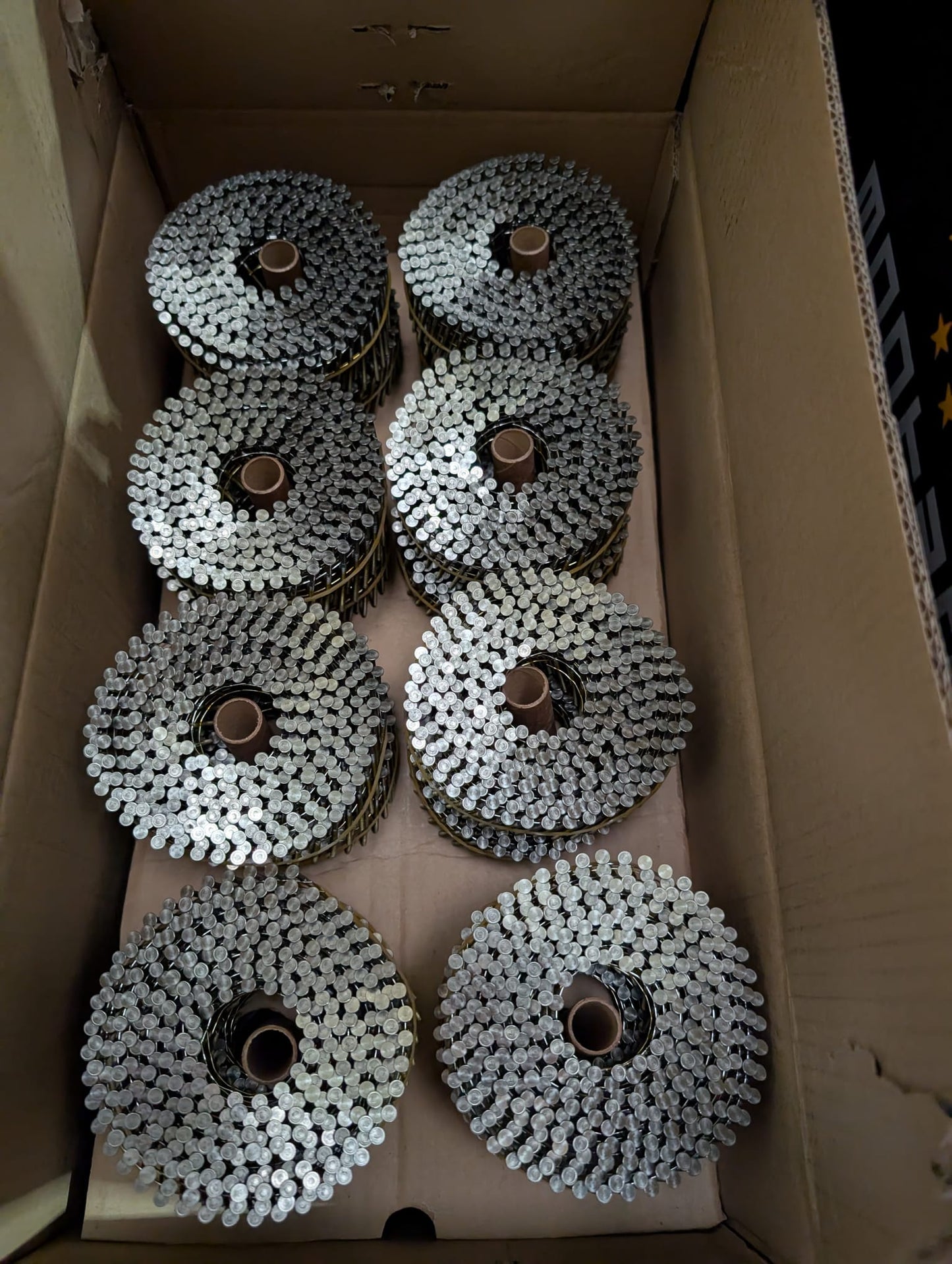 2.1 x 40mm & 45mm Stainless Steel 15 Degree Flat Wound Coil Nails