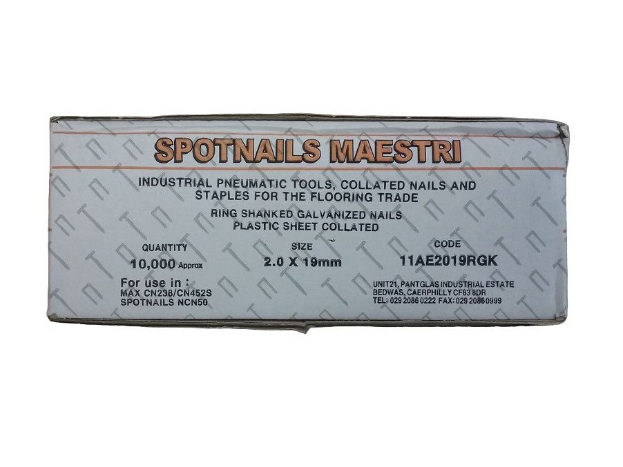 2.0 Plastic collated Coil Nails 19mm-28mm for SFN19 Flooring Nailer