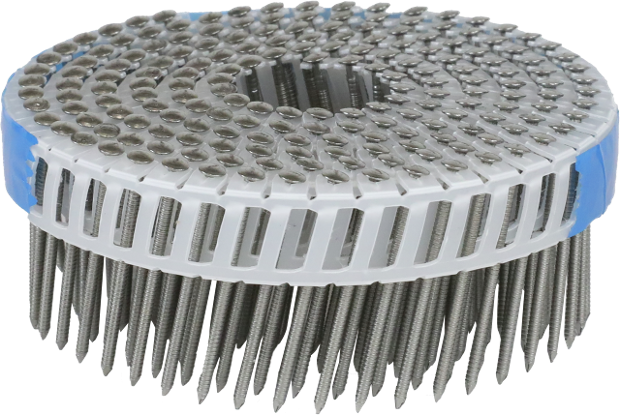 2.1 x 50mm S/Steel (304) Plastic Collated Coil Nails - Senco SS21AGBC - Coil of 200 Nails