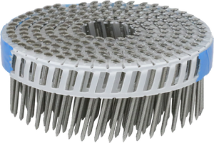 2.1 x 50mm S/Steel (304) Plastic Collated Coil Nails - Senco SS21AGBC - Coil of 200 Nails