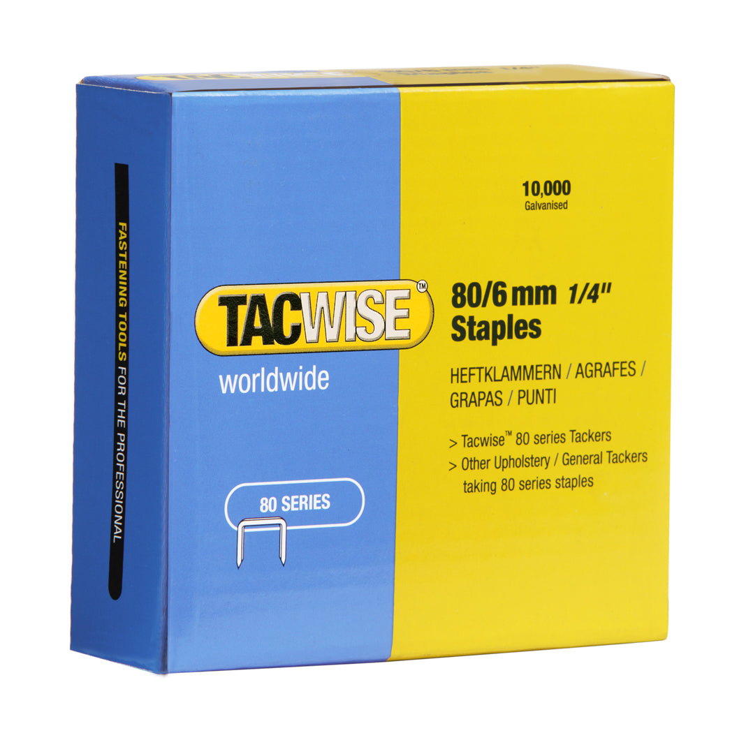 80 Series Galvanised Staples 6mm - 16mm