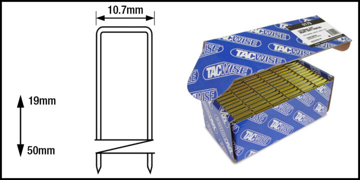 Tacwise 14 Series Staples, 19mm, 25mm, 38mm & 50mm