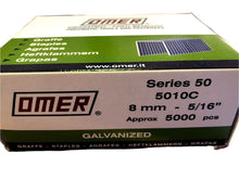 Load image into Gallery viewer, Omer 50 Series, 8mm Staples
