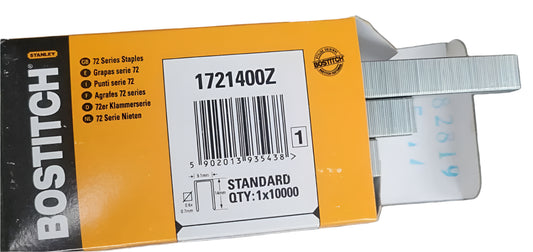 Bostitch 1721400Z 72 Series 14mm Upholstery Staples - 1 Carton of 200,000