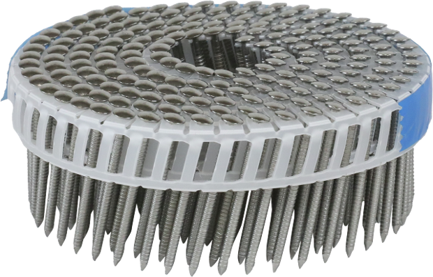 Senco 2.5 x 65mm Ring DP Plastic Collated S/Steel Coil Nails