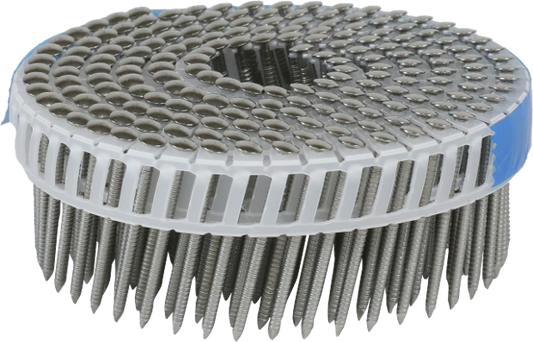 Senco Plastic Collated Stainless Steel Coil Nails 2.5 x 45mm & 2.5 x 50mm