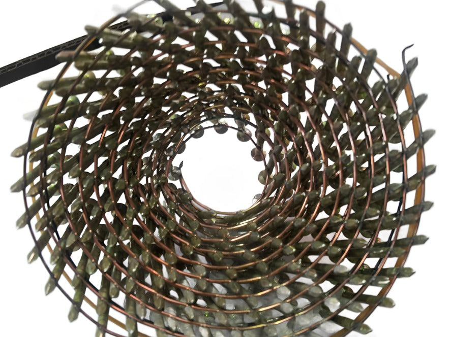2.1 x 23mm Galvanised Ring Conical Coil Nails