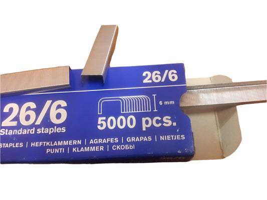 Rapid 26 Series 6mm length Staples
