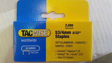 Load image into Gallery viewer, Tacwise 53 Series 4mm Staples
