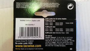 Tacwise 53 Series 4mm Staples