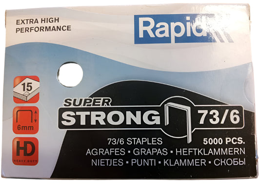 Rapid 73 Staples. 6mm, 8mm & 12mm lengths
