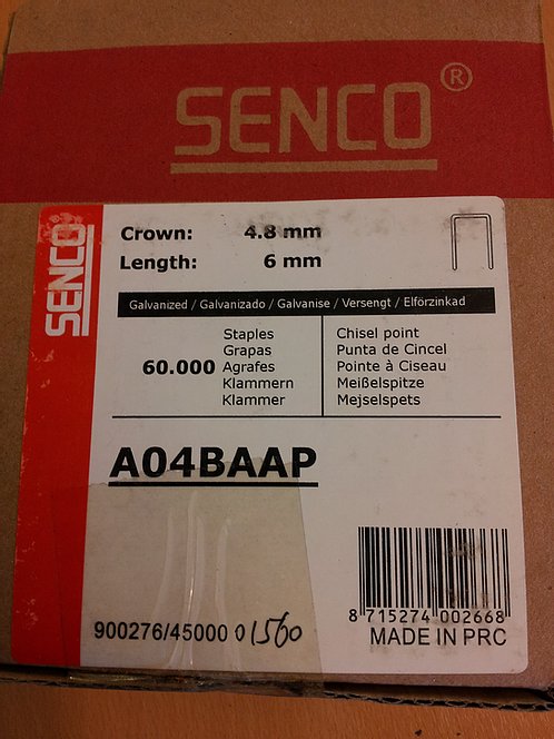 Senco A04BAAP, A06BAAP, A08BAAP & A10BAAP Staples