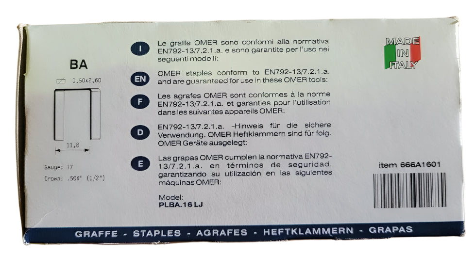 Omer BA (SB103020) Staples
