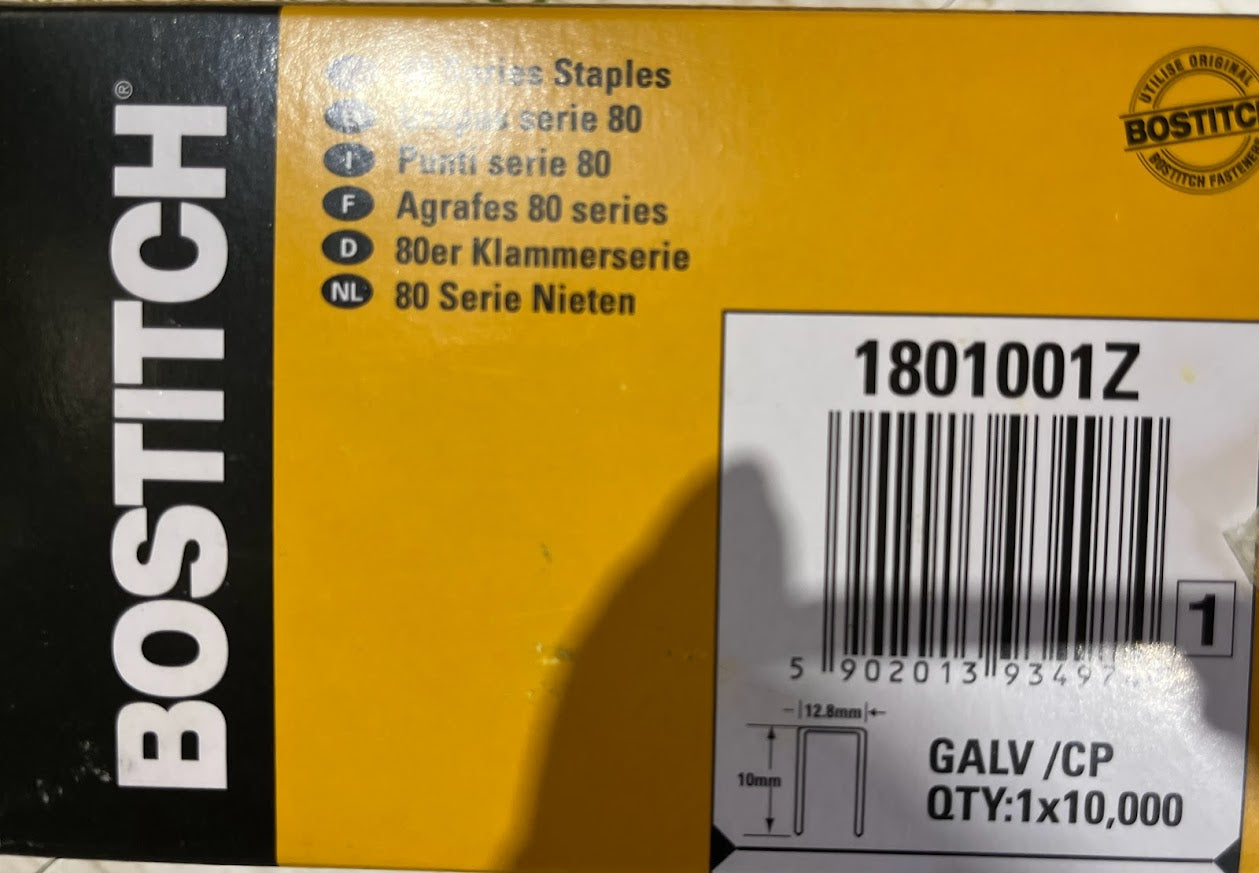 80 Series Galvanised Staples 6mm - 16mm