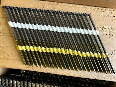 Bostitch 3.8 x 130mm Bright Smooth 28 Degree Strip Nails