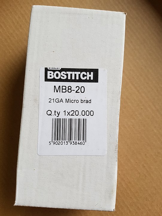 Bostitch 21 Gauge Mini Tips 20mm (MB8-20-20M) Micro Pins