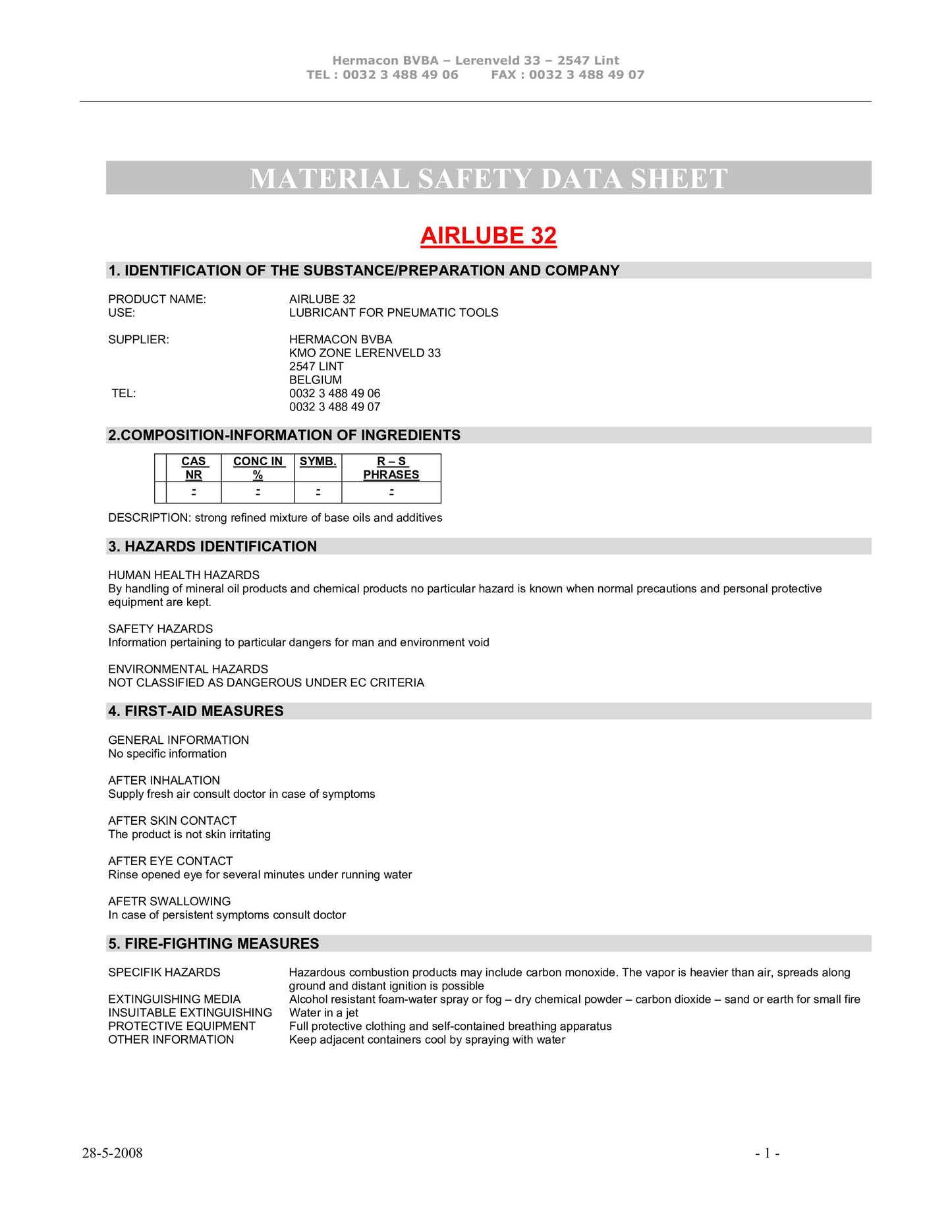 Bostitch SB32 Air tool Oil
