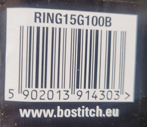 Bostitch RING15G100B & RING15G100P Galvanised C Rings