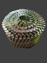 Load image into Gallery viewer, 2.1 x 25mm - 50mm Galvanised, Ring, 15 Degree Flat Wound Coil Nails
