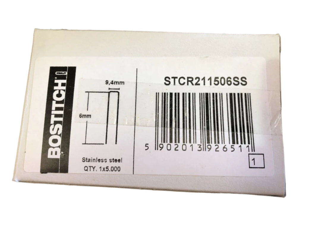 Bostitch STCR211506SS Stainless Steel B8 Staples