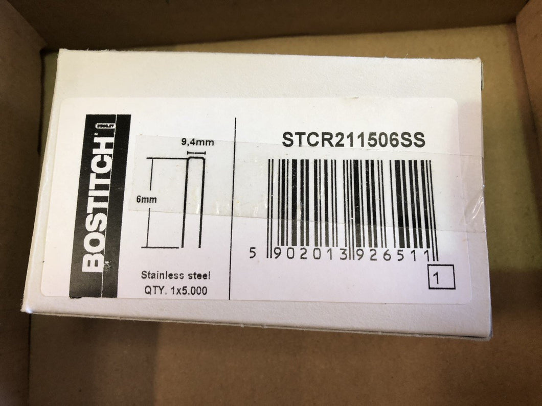 Bostitch STCR211506SS Stainless Steel B8 Staples
