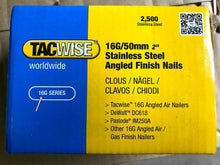 Load image into Gallery viewer, 16 Gauge 20 Degree Stainless Steel Angled Brad Nails
