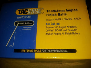 16 Gauge 20 Degree Angled Galvanised Brad Nails