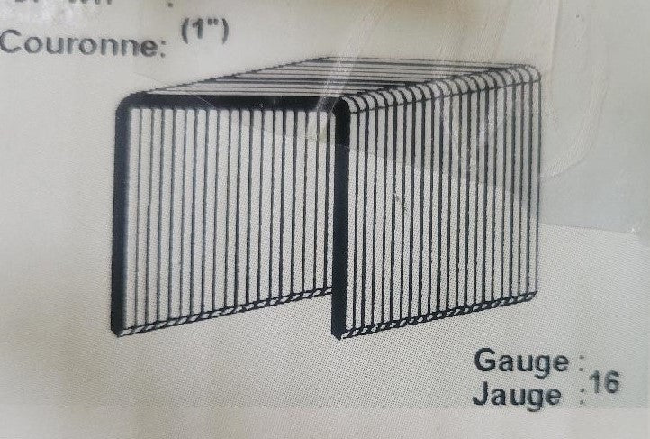 Omer WS Heavy Wire Staples - 16 Gauge 1"Crown