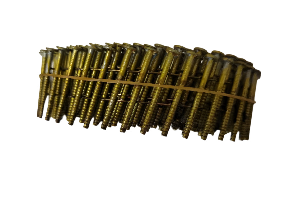 2.1 x 25mm - 50mm Galvanised, Ring, 15 Degree Flat Wound Coil Nails