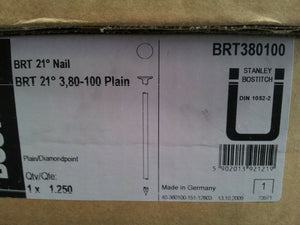 Bostitch BRT380100 3.8 x 100mm 21 Degree Strip Nails