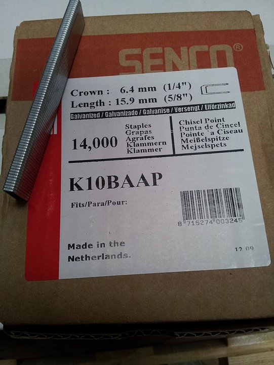 Senco K Series Staples, 10mm - 25mm