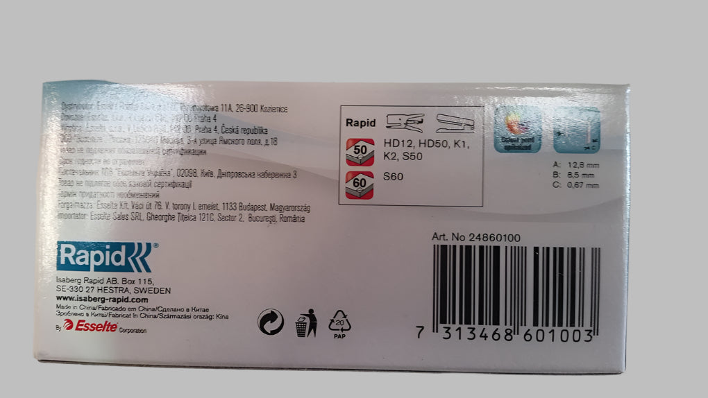 Rapid 24/8+ Staples